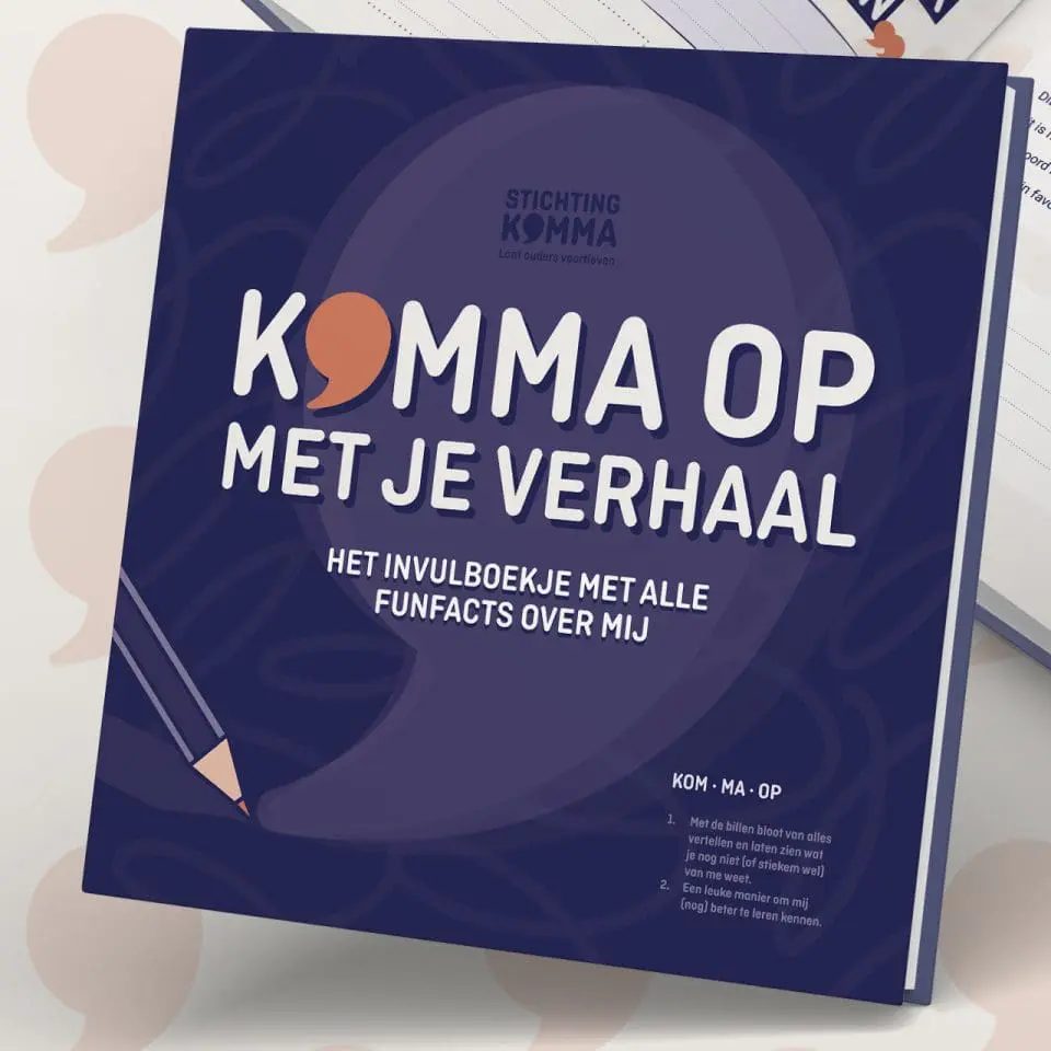 Komma op invulboekje
